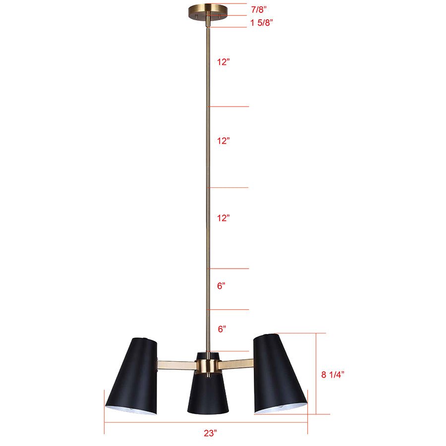 Chandelier Harken - 26" by Canarm | Luminaires & cie