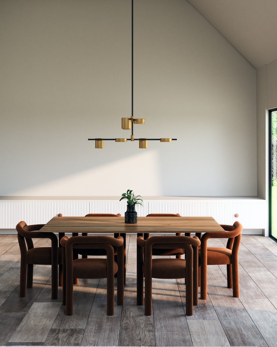 Chandelier Jayden - Or noir / brossé by Kuzco Lighting | Luminaires & cie