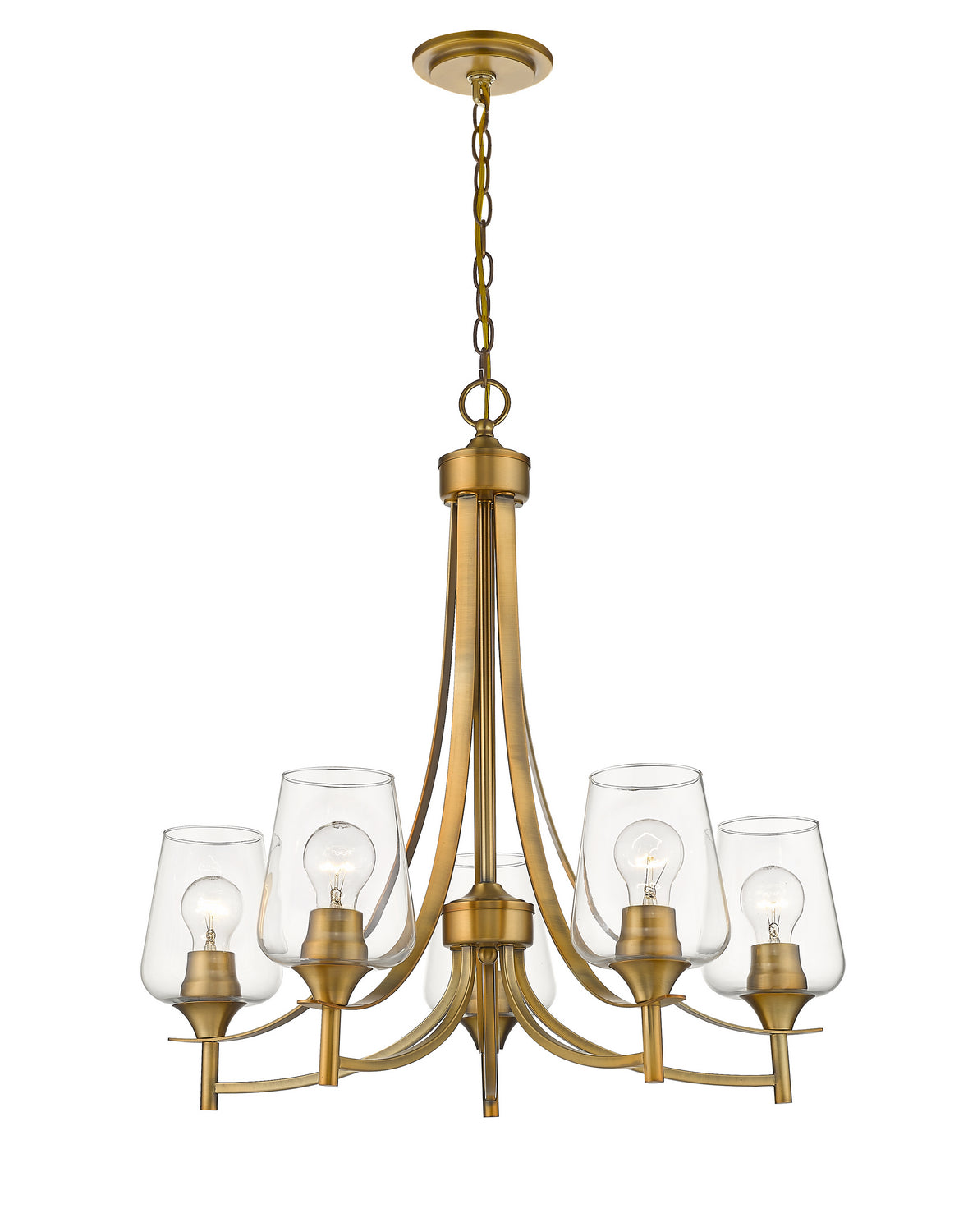 Lustre Joliet Laiton ancien, 25" – vue 2