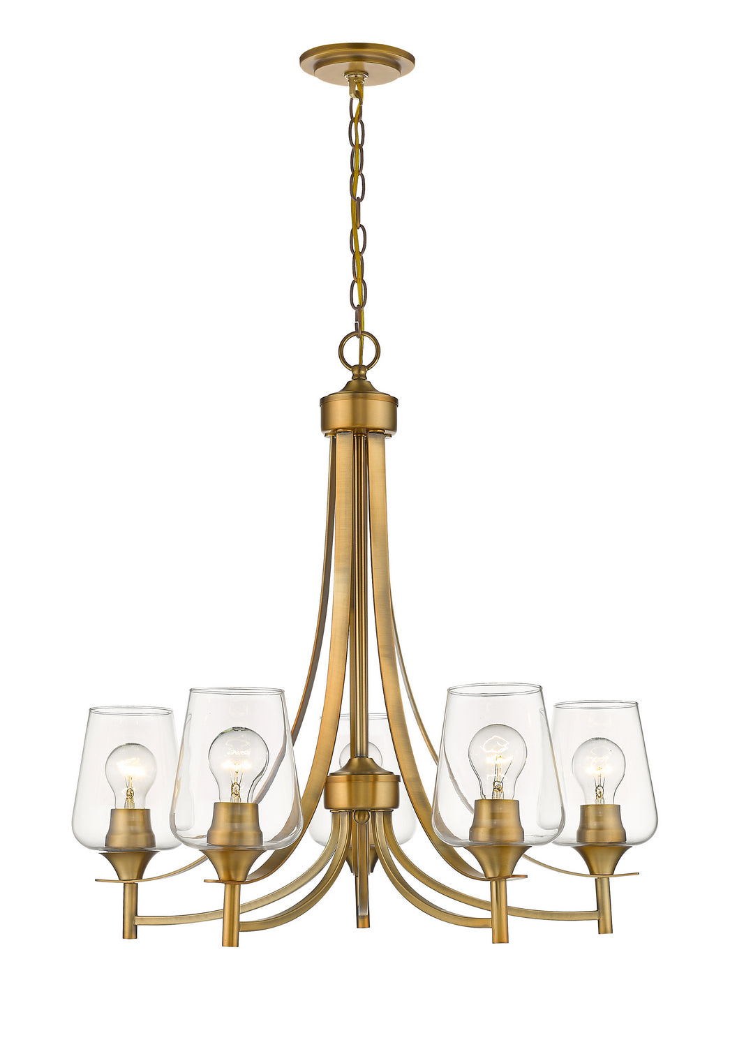 Lustre Joliet Laiton ancien, 25" – Z-Lite