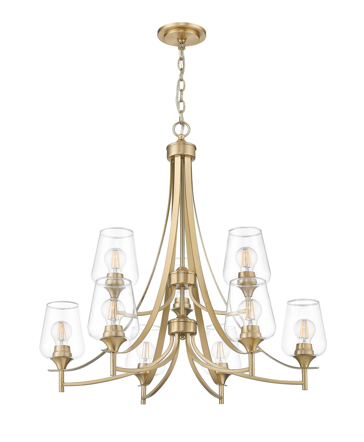 Lustre Joliet Laiton bruni, 31" – vue 5