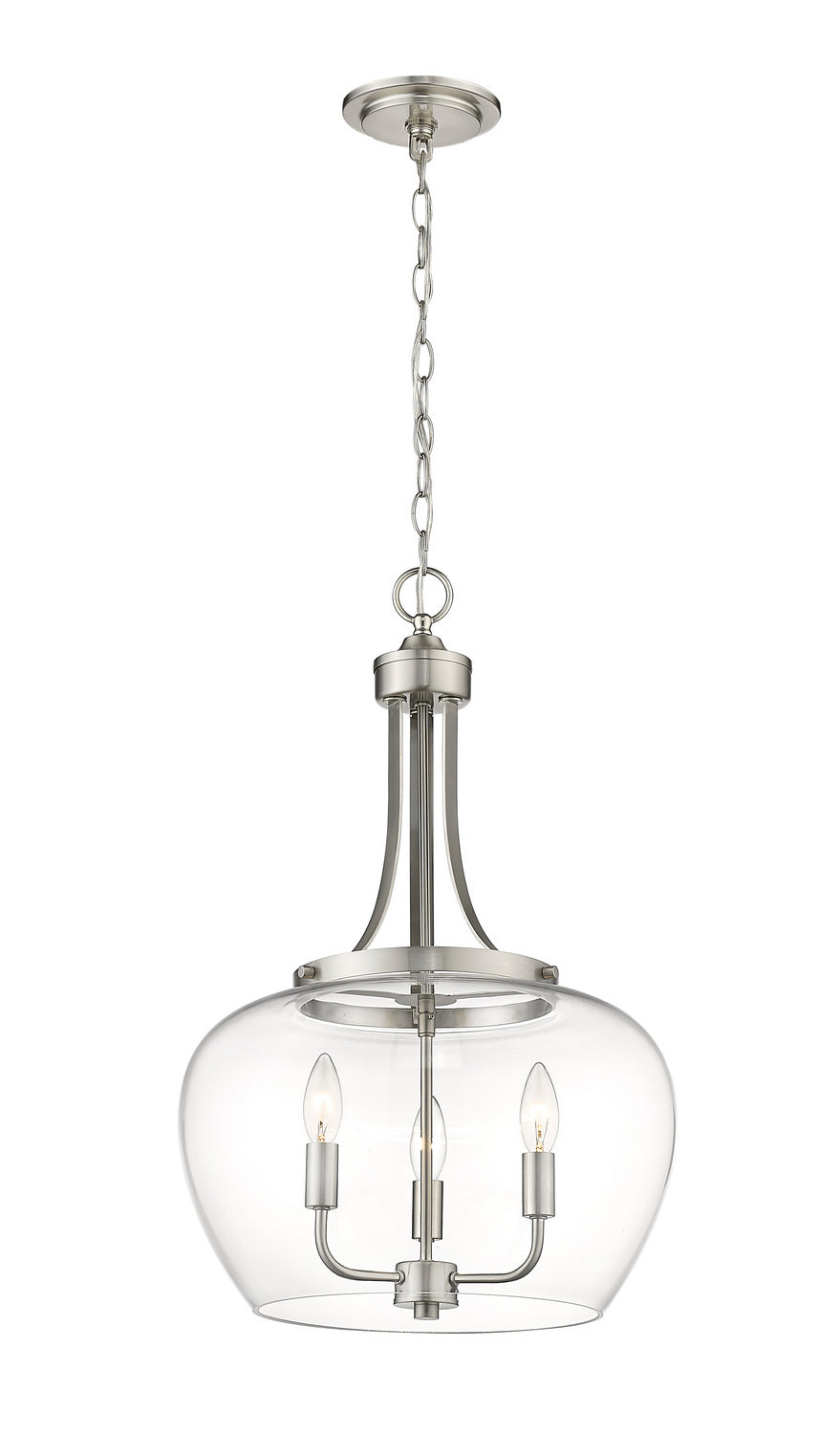Lustre Joliet Nickel brossé, 15 3/4" – Z-Lite