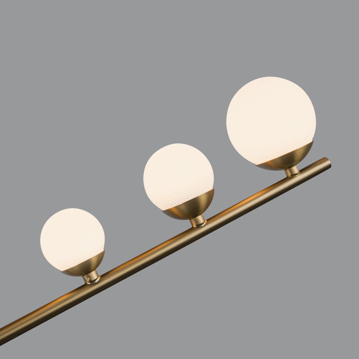 Chandelier Juniper - Gold - or / Verre d'Opale 18" by Kuzco Lighting | Luminaires & cie