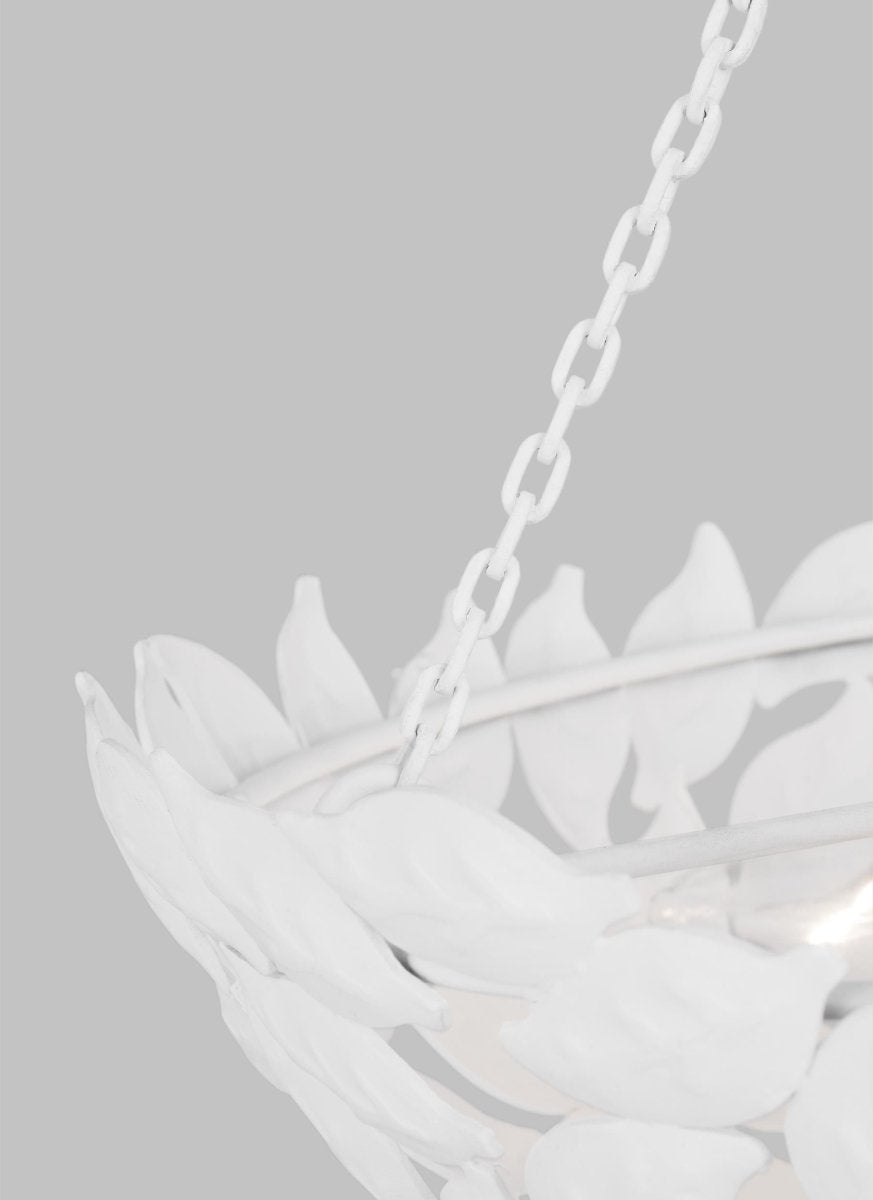 Chandelier Kelan - Blanc texturé 16" by Visual Comfort Studio | Luminaires & cie