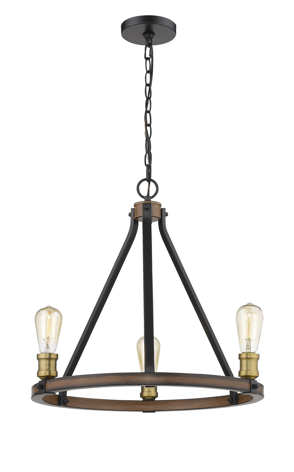Lustre Kirkland Acajou rustique, 20" – Z-Lite
