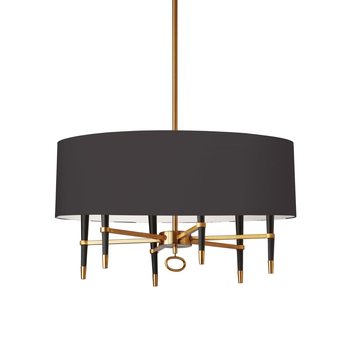 Chandelier Langford - Laiton vintage Noir by Dainolite | Luminaires & cie