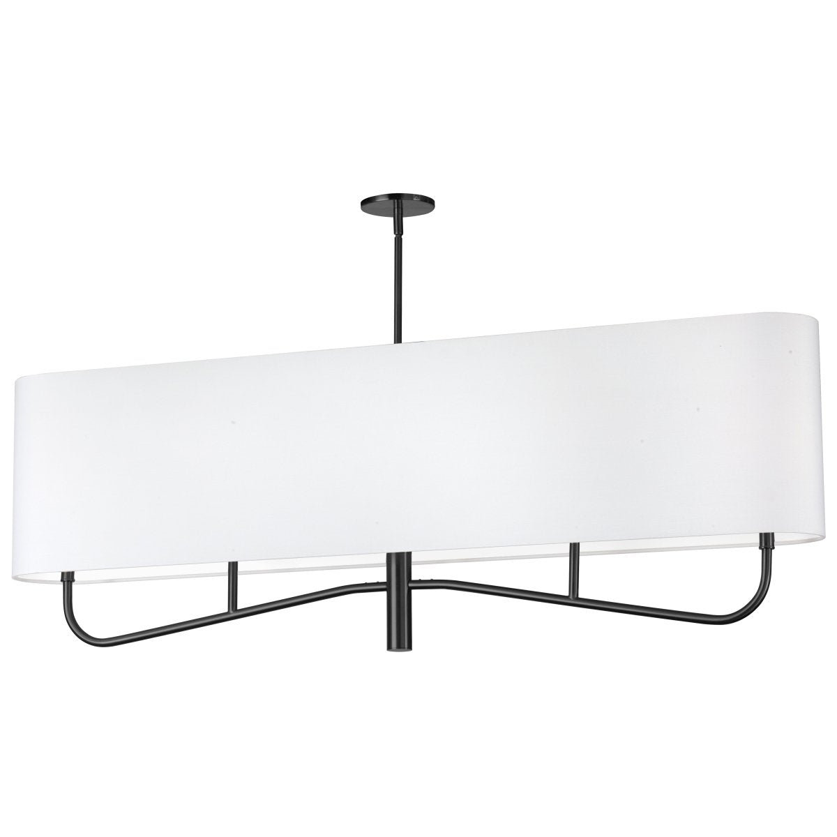 Chandelier linéaire AJ Eleanor - Noir mat Blanc by Dainolite | Luminaires & cie