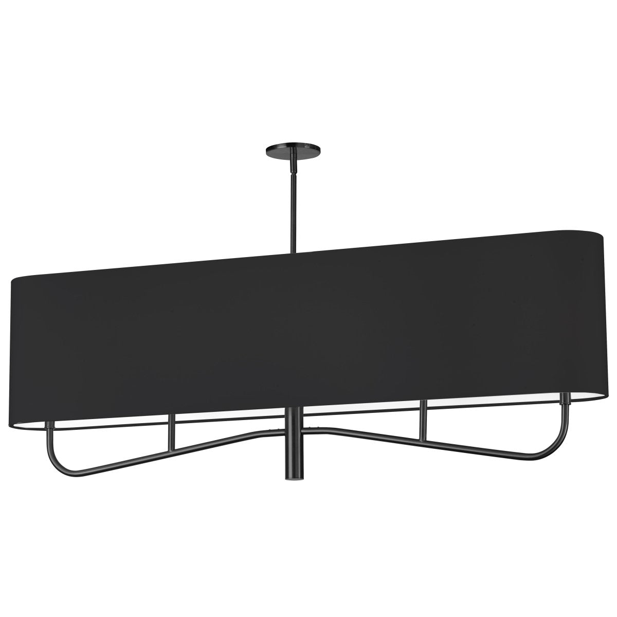 Chandelier linéaire AJ Eleanor - Noir mat Noir by Dainolite | Luminaires & cie