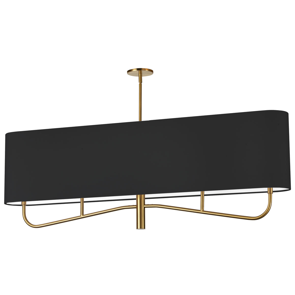 Suspension linéaire Eleanor Laiton vieilli, Noir – Dainolite