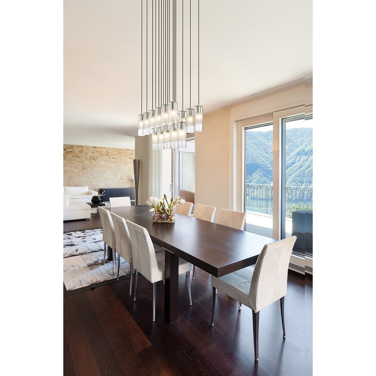 Chandelier linéaire Alton