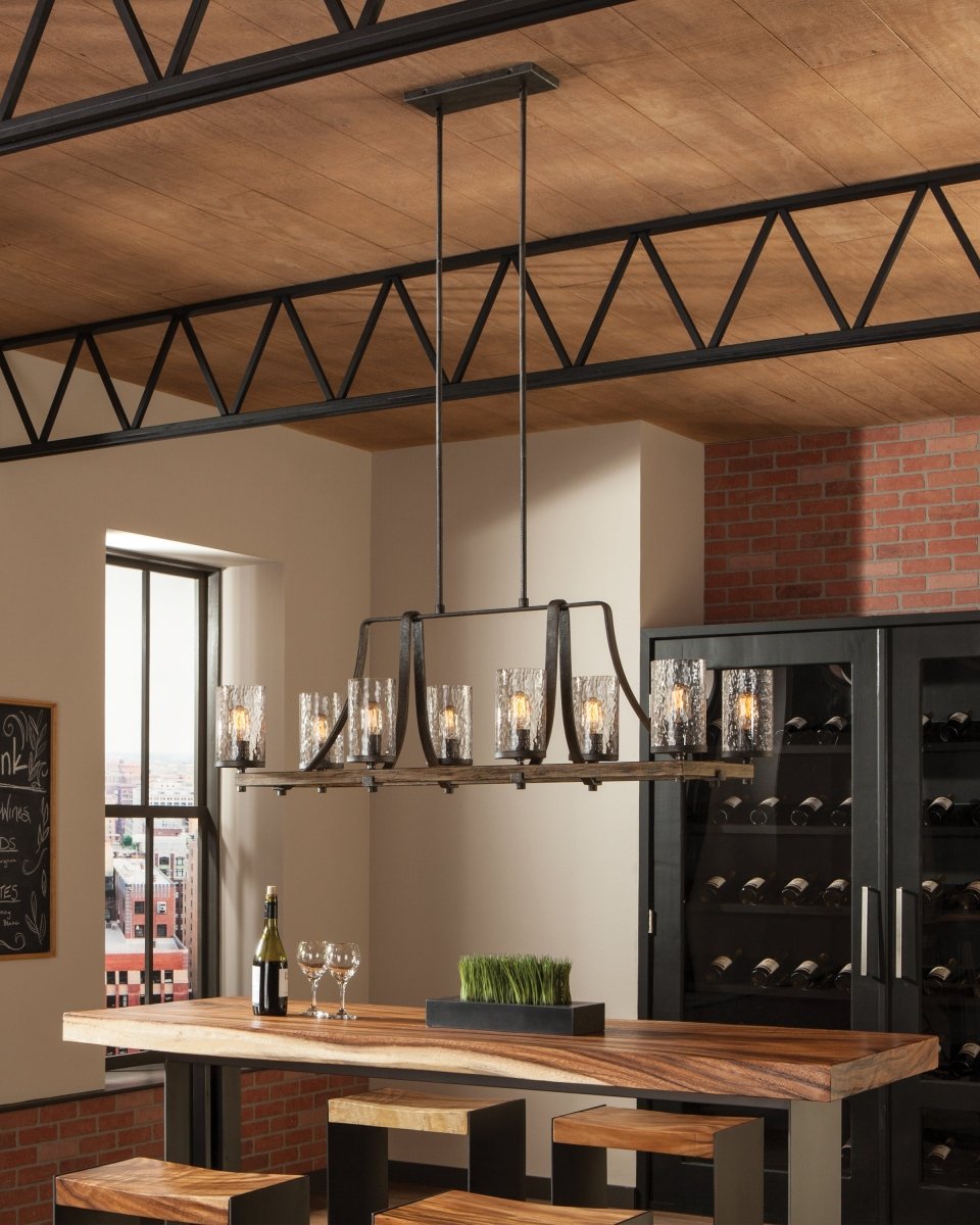 Chandelier linéaire Angelo - by Visual Comfort Studio | Luminaires & cie