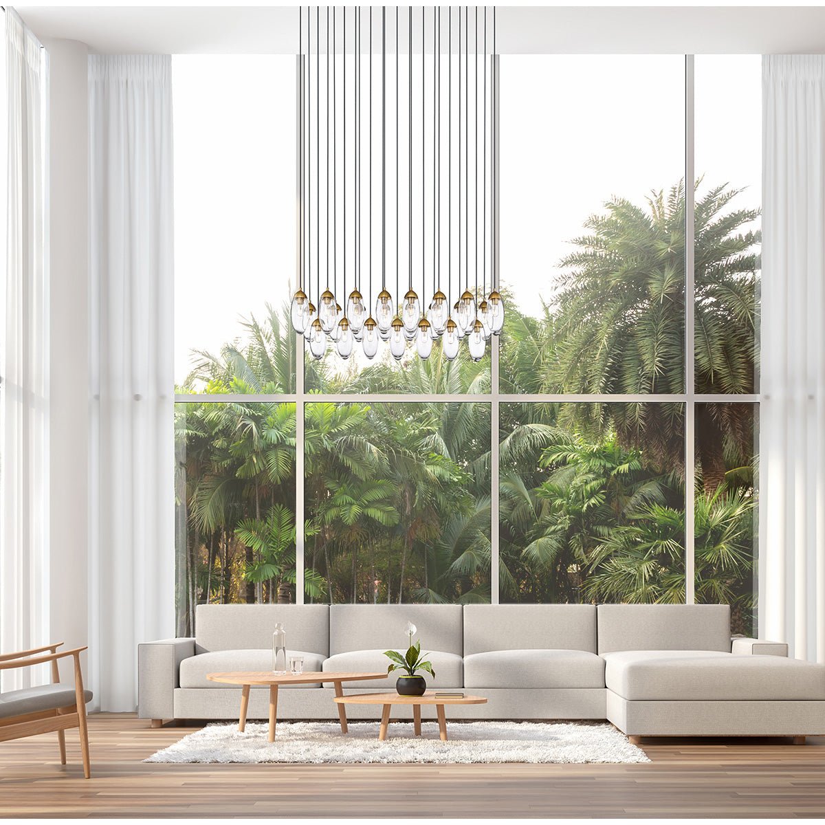 Chandelier linéaire Arden