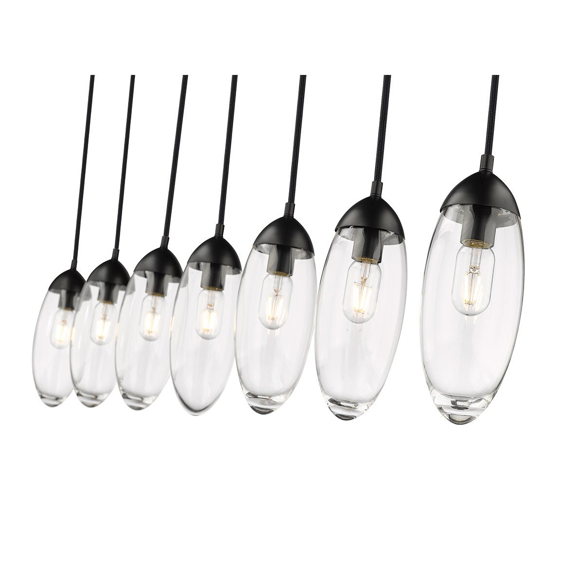 Chandelier linéaire Arden - Noir mat 54" 4 3/4" by Z - Lite | Luminaires & cie