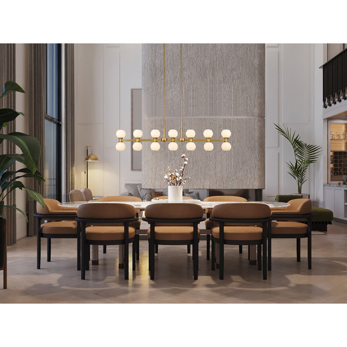Chandelier linéaire Artemis