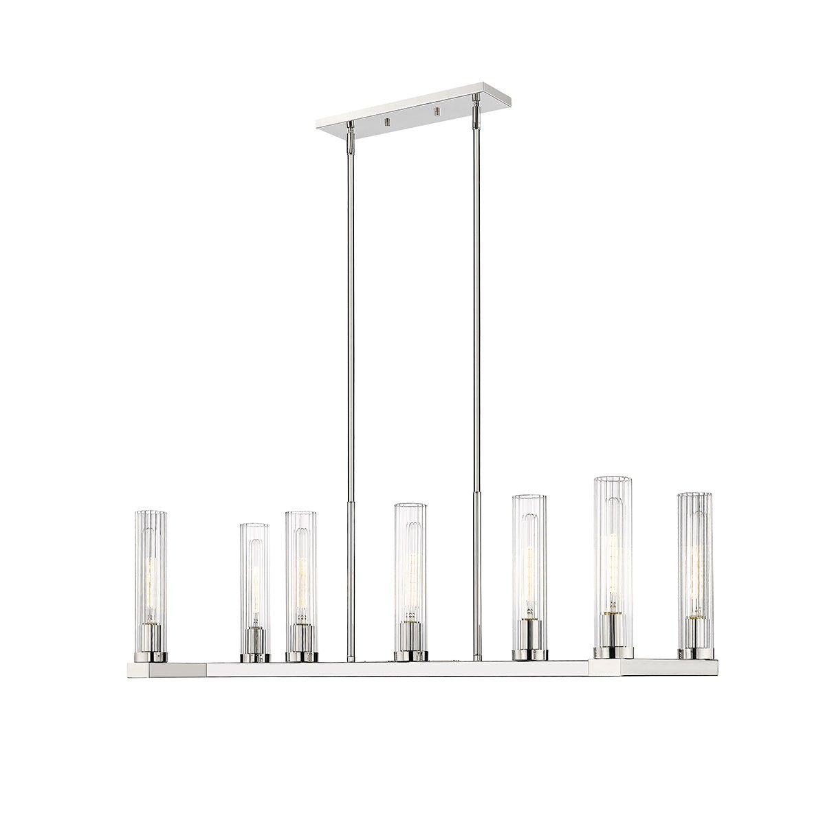 Chandelier linéaire Beau - Nickel poli 44" 16" by Z - Lite | Luminaires & cie