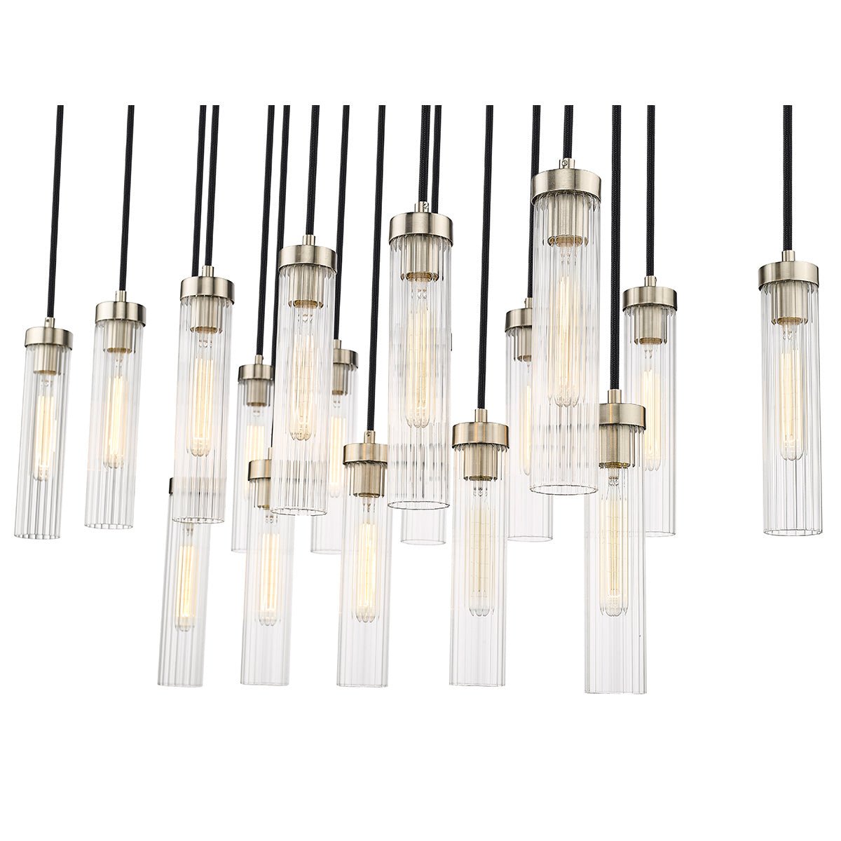 Chandelier linéaire Beau - Nickel brossé 42" 18" by Z - Lite | Luminaires & cie