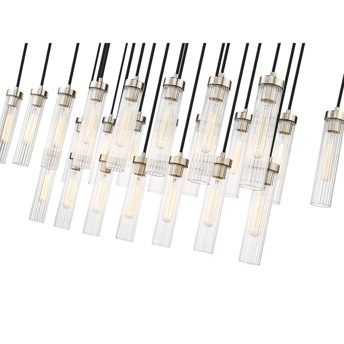 Chandelier linéaire Beau - Nickel brossé 54" 18" by Z - Lite | Luminaires & cie