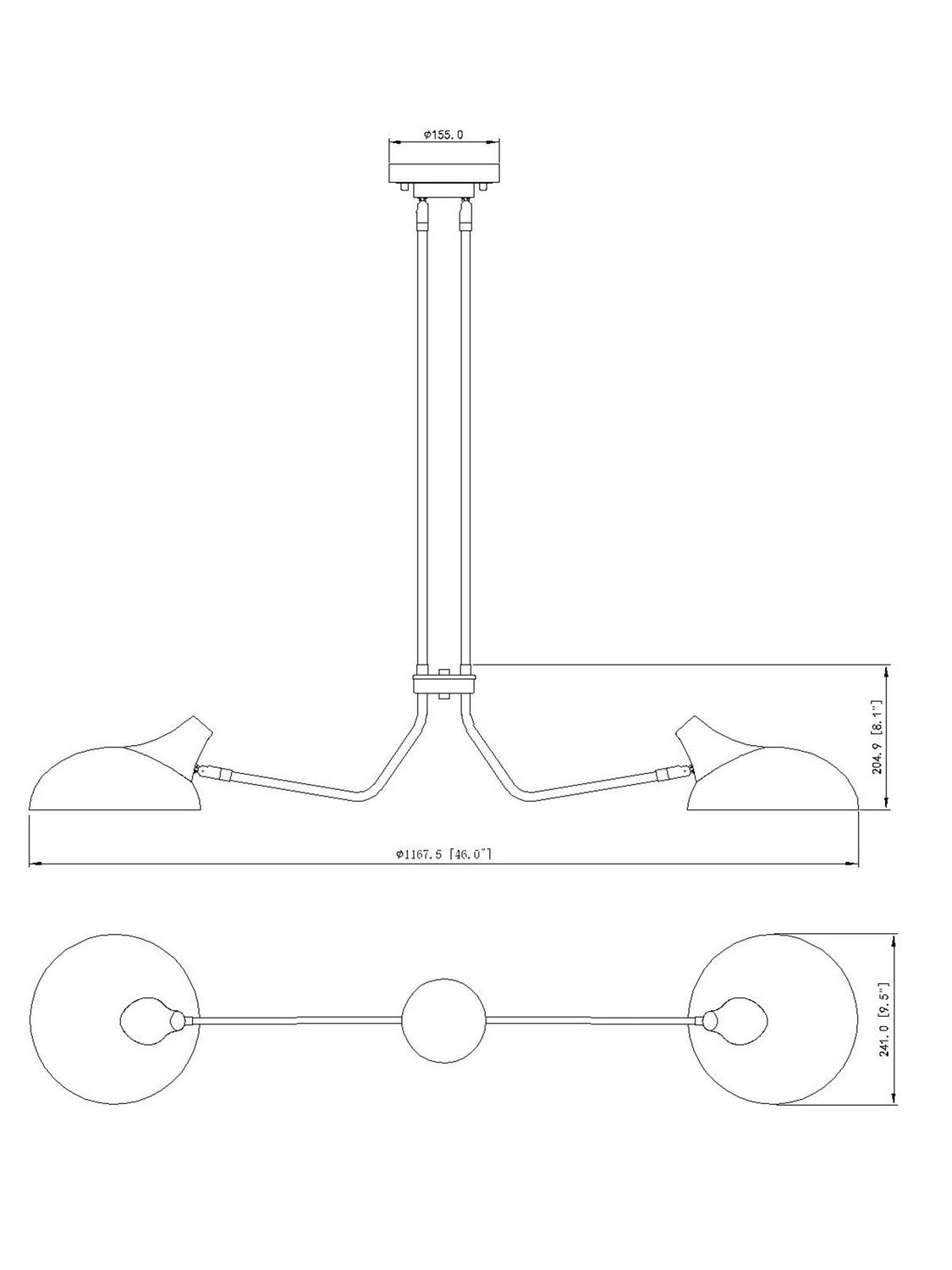 Suspension linéaire Bellamy – vue 6
