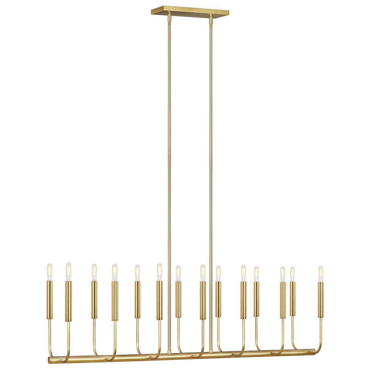 Chandelier linéaire Brianna - Laiton brûlé by Visual Comfort Studio | Luminaires & cie