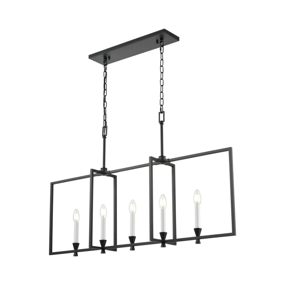 Chandelier linéaire Carrisbrooke - Ébène 42 1/2" by DVI Lighting | Luminaires & cie