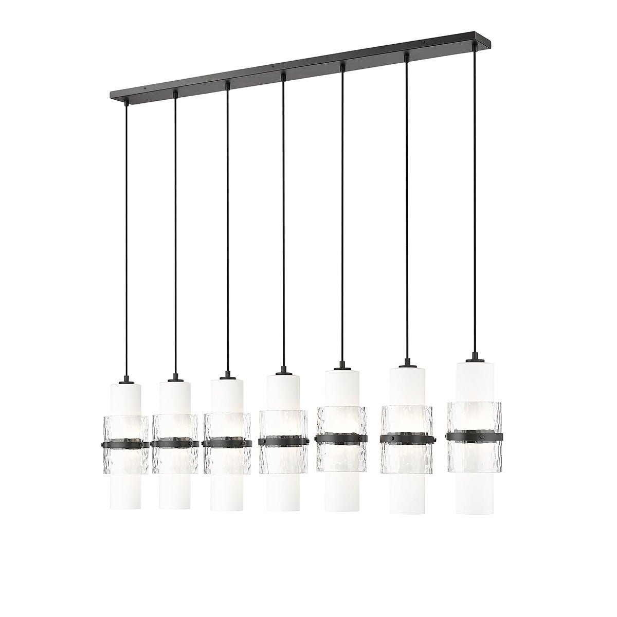 Chandelier linéaire Cayden - Noir mat 54" 4 3/4" by Z - Lite | Luminaires & cie