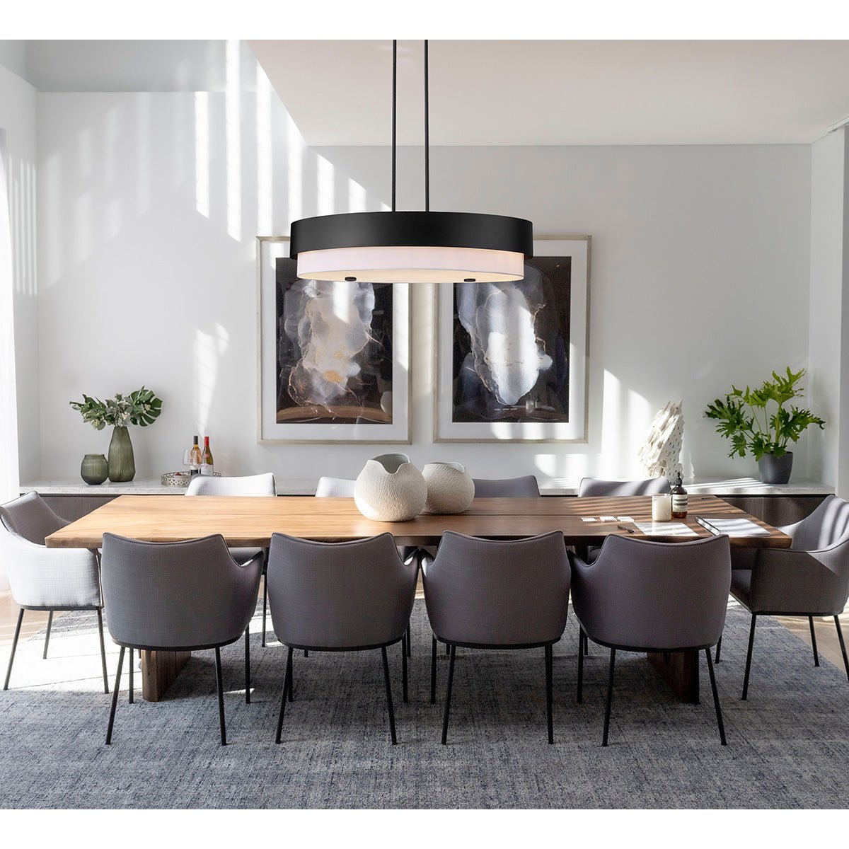 Chandelier linéaire Counterpoint