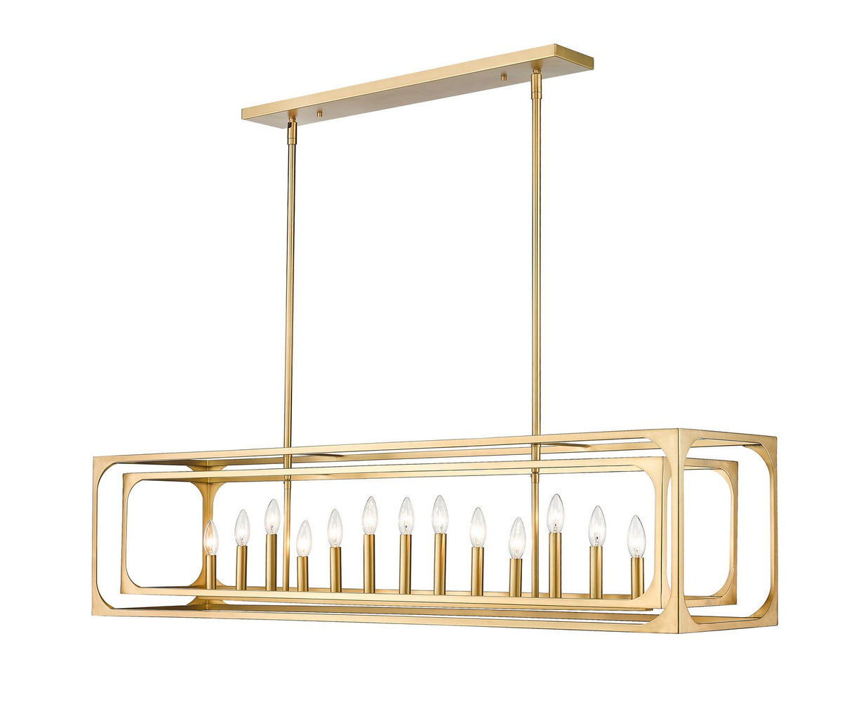 Suspension linéaire Easton Laiton frotté, nombre ampoules 13 – Z-Lite