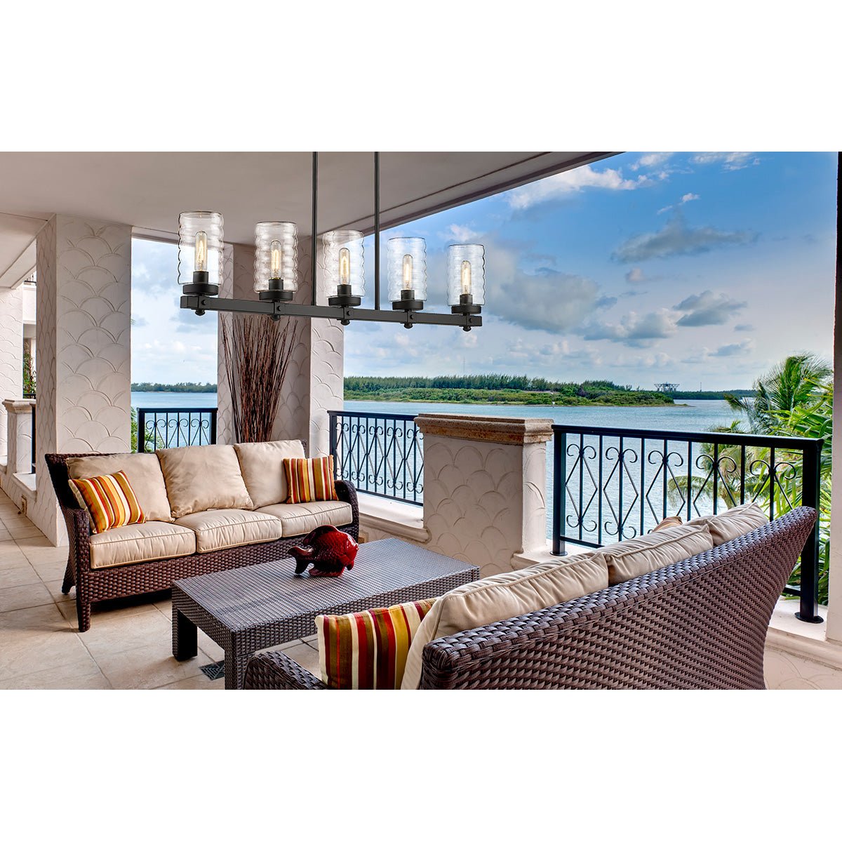 Chandelier linéaire extérieur Tahoe