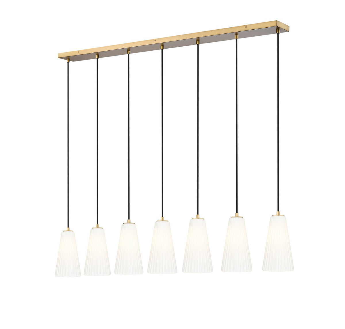 Suspension linéaire multiple Farrell Or moderne, 6", nombre ampoules 7 – Z-Lite