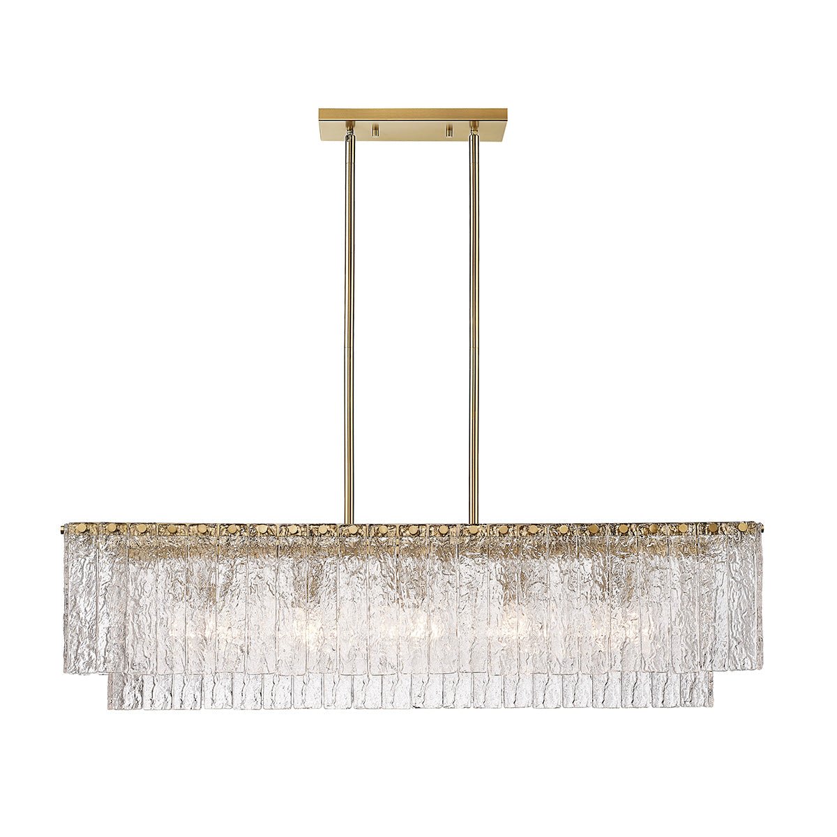 Chandelier linéaire Glacier