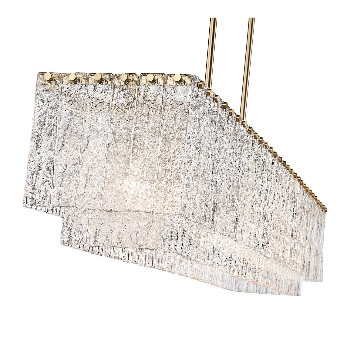 Chandelier linéaire Glacier