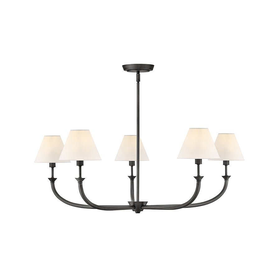Chandelier linéaire Greta - Laiton noirci 36" by Hinkley | Luminaires & cie