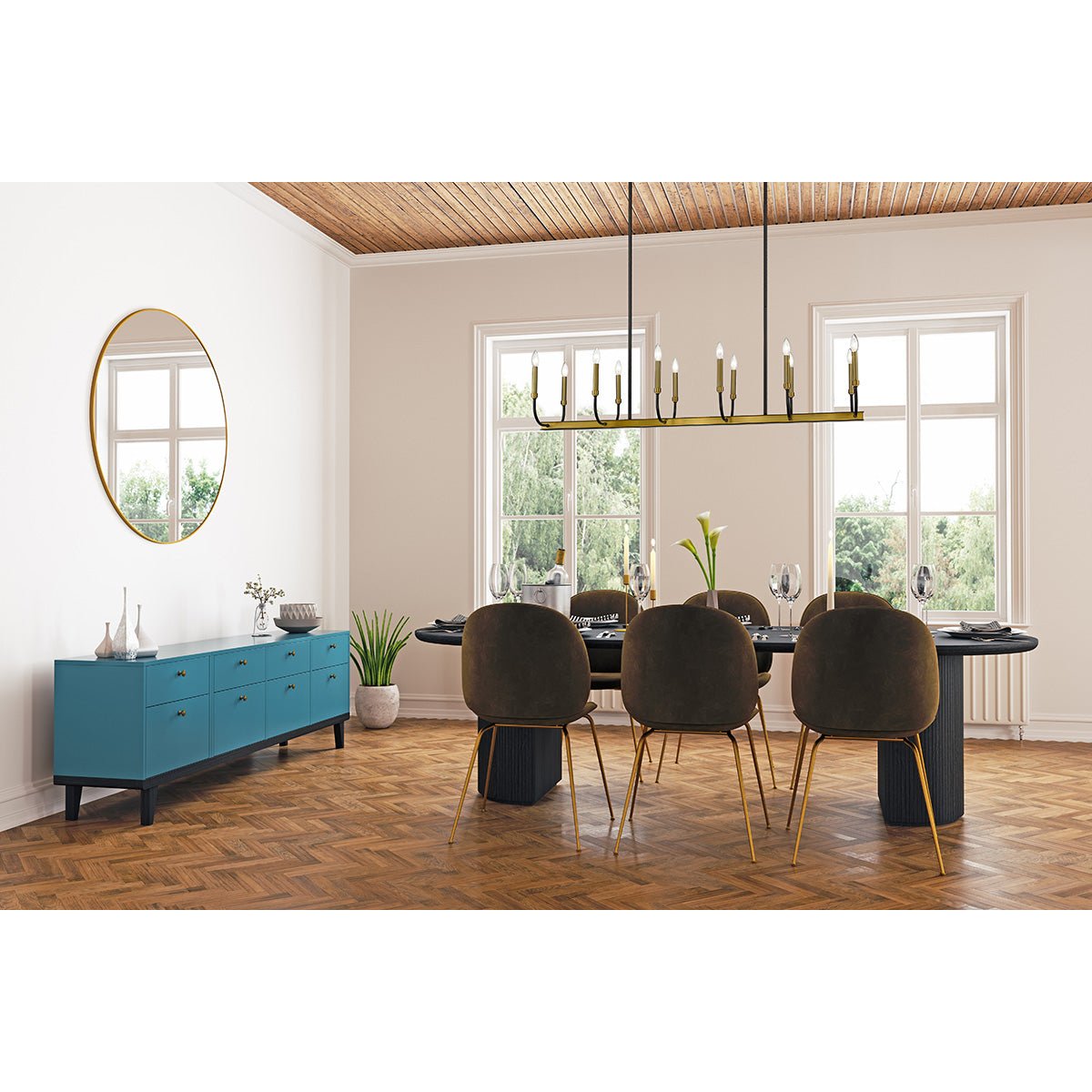Chandelier linéaire Haylie