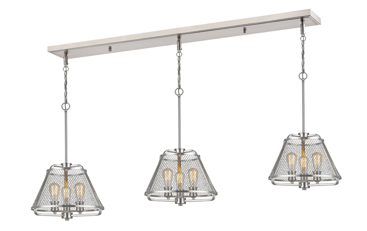 Suspension linéaire Iuka Nickel brossé – Z-Lite