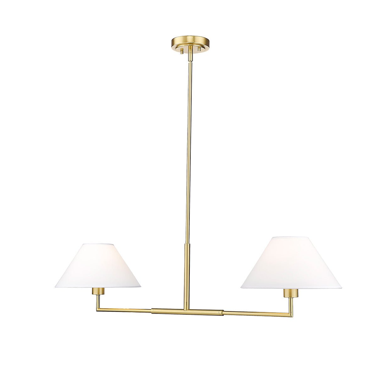 Chandelier linéaire Leila - Or Luxe 42" by Z - Lite | Luminaires & cie