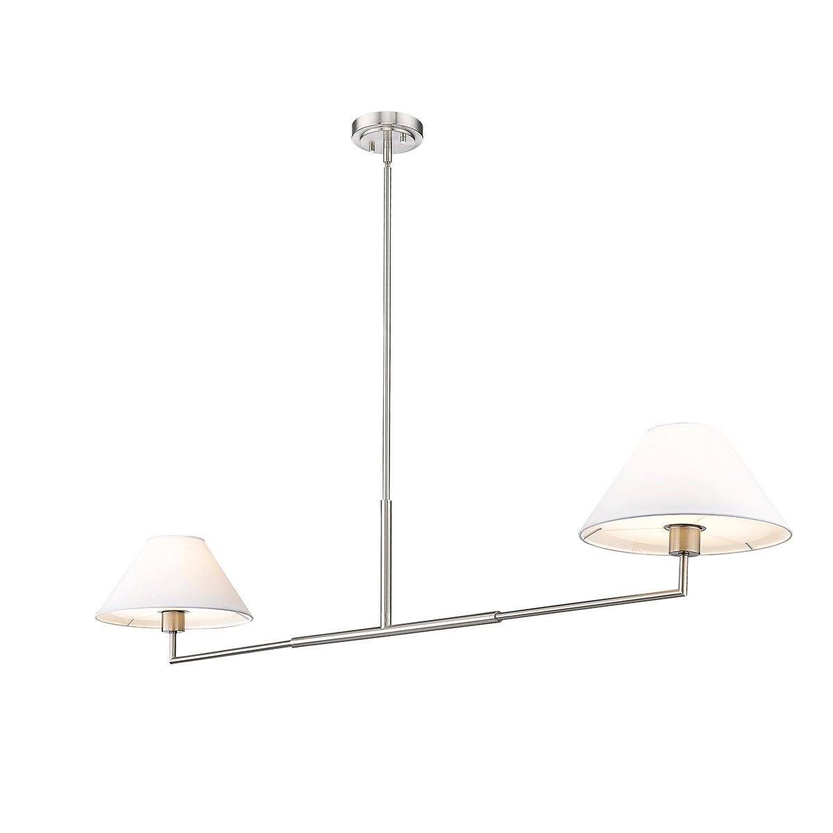Chandelier linéaire Leila - Nickel brossé 62" by Z - Lite | Luminaires & cie
