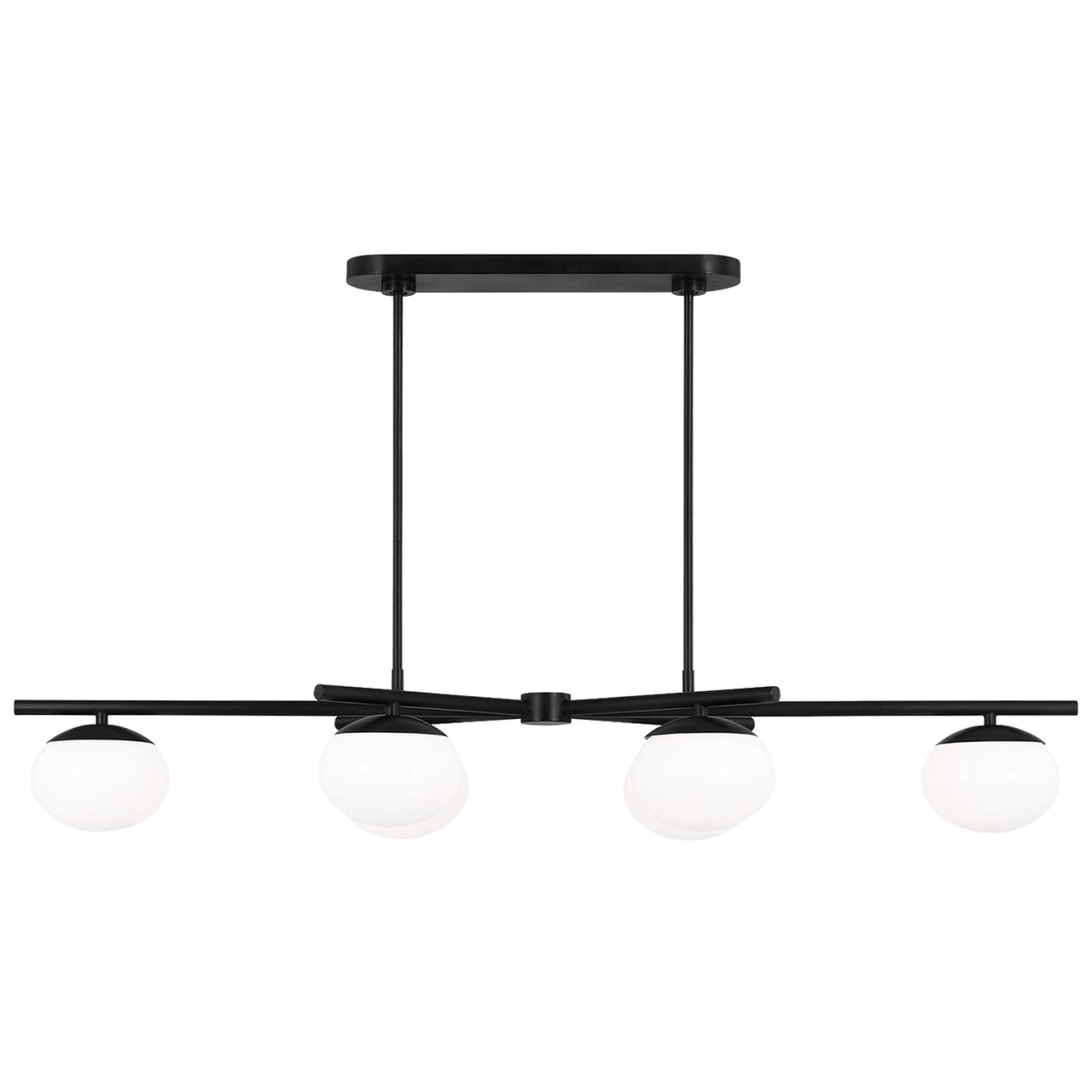 Chandelier linéaire Lune - Fer vieille 18" by Visual Comfort Studio | Luminaires & cie