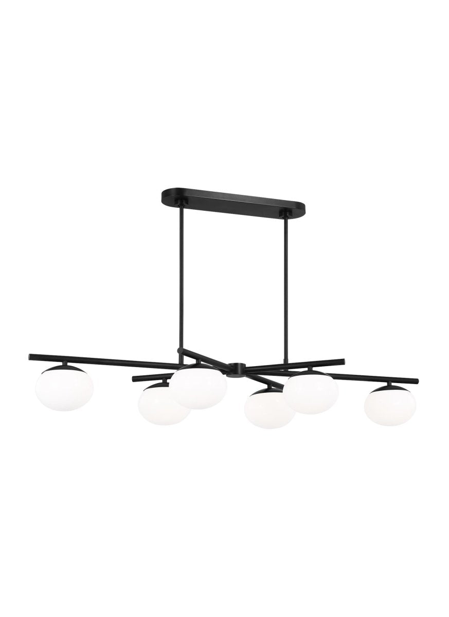 Chandelier linéaire Lune - Fer vieille 18" by Visual Comfort Studio | Luminaires & cie