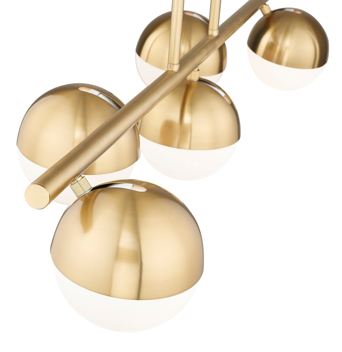 Suspension linéaire Realm Sphere Or moderne, nombre ampoules 5 – vue 5
