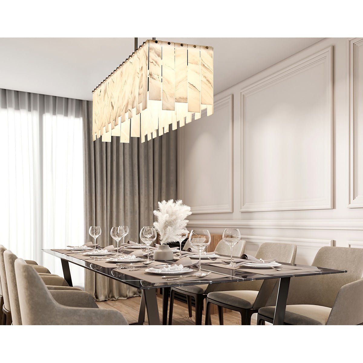 Chandelier linéaire Viviana