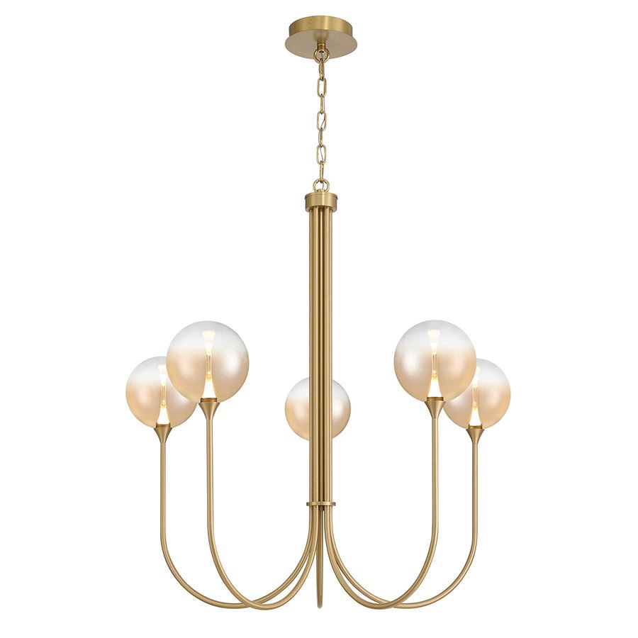 Chandelier Lisa - Or Ambre 34" by Eurofase | Luminaires & cie
