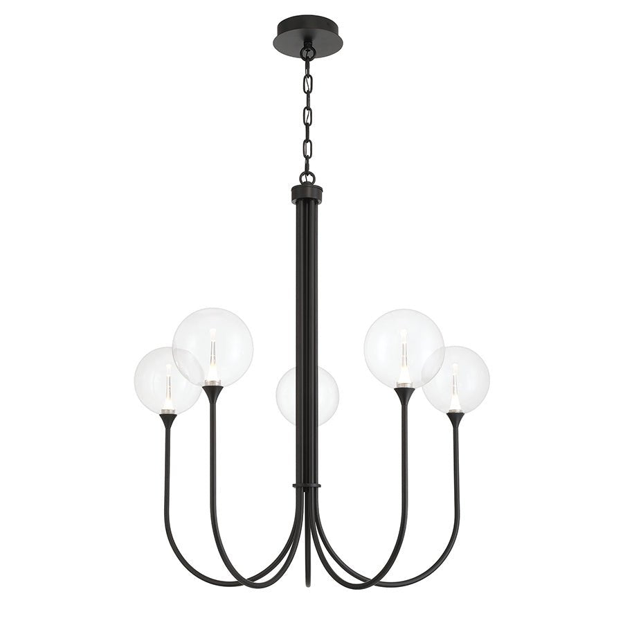 Chandelier Lisa - Noir mat Clair 34" by Eurofase | Luminaires & cie