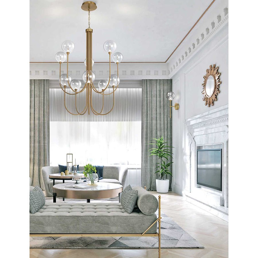 Chandelier Lisa - Or Clair 40" by Eurofase | Luminaires & cie