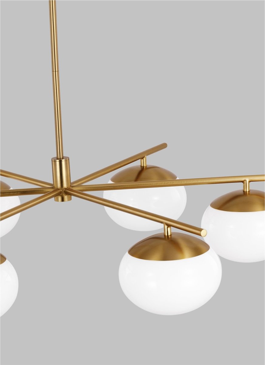 Chandelier Lune - Laiton brûlé 33 5/8" by Visual Comfort Studio | Luminaires & cie