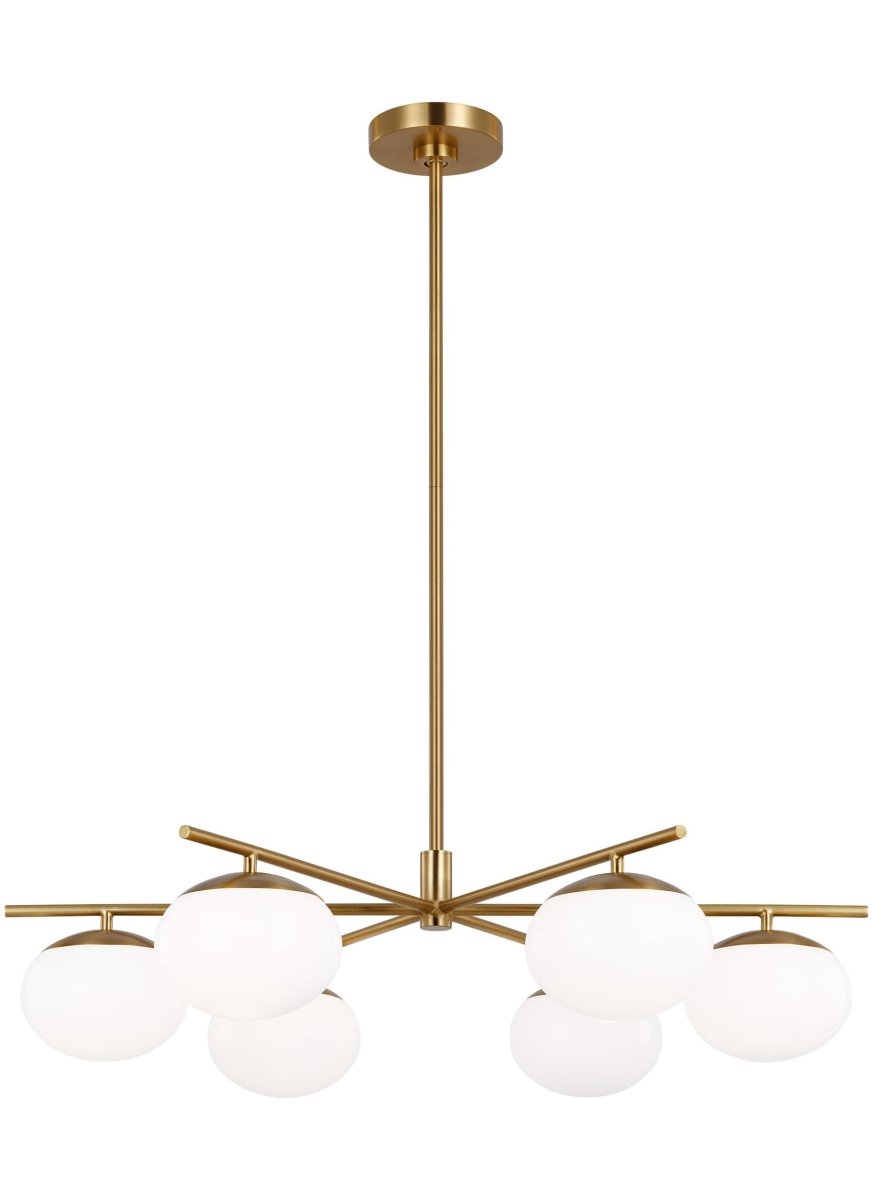 Chandelier Lune - Laiton brûlé 33 5/8" by Visual Comfort Studio | Luminaires & cie