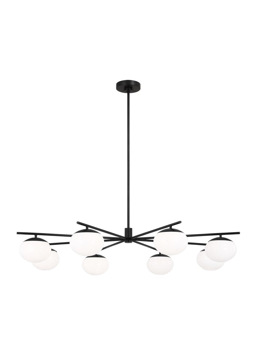 Chandelier Lune - Fer vieille 49" by Visual Comfort Studio | Luminaires & cie