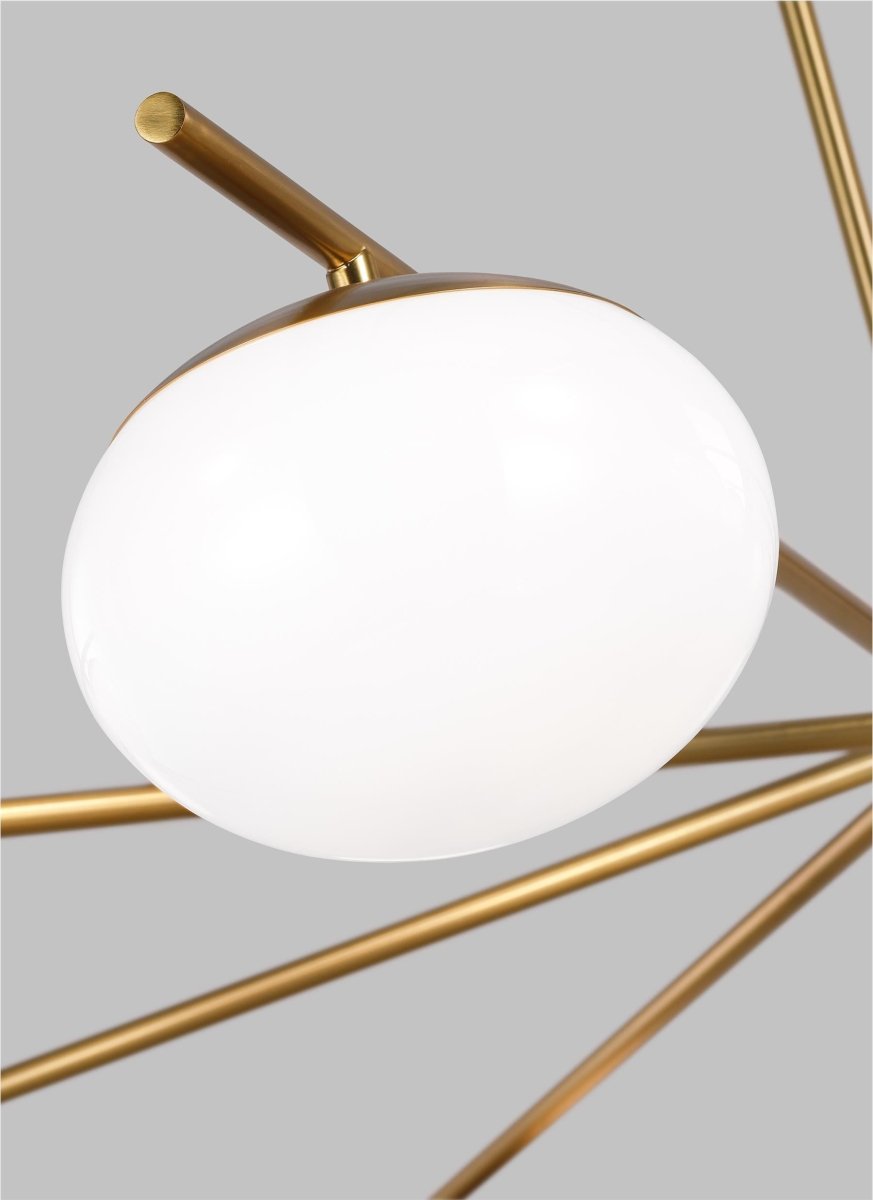 Chandelier Lune - Laiton brûlé 49" by Visual Comfort Studio | Luminaires & cie