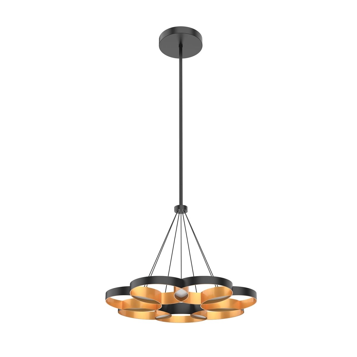 Chandelier Maestro - Noir / or 25 3/4" by Kuzco Lighting | Luminaires & cie