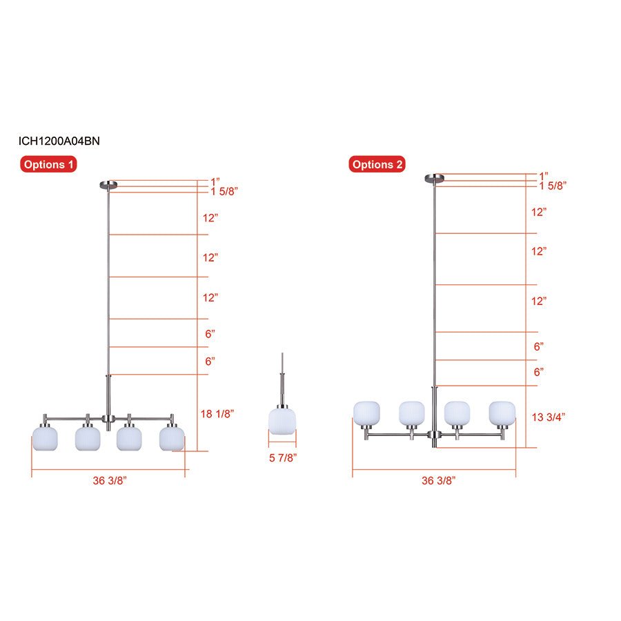 Chandelier Mallory - by Canarm | Luminaires & cie