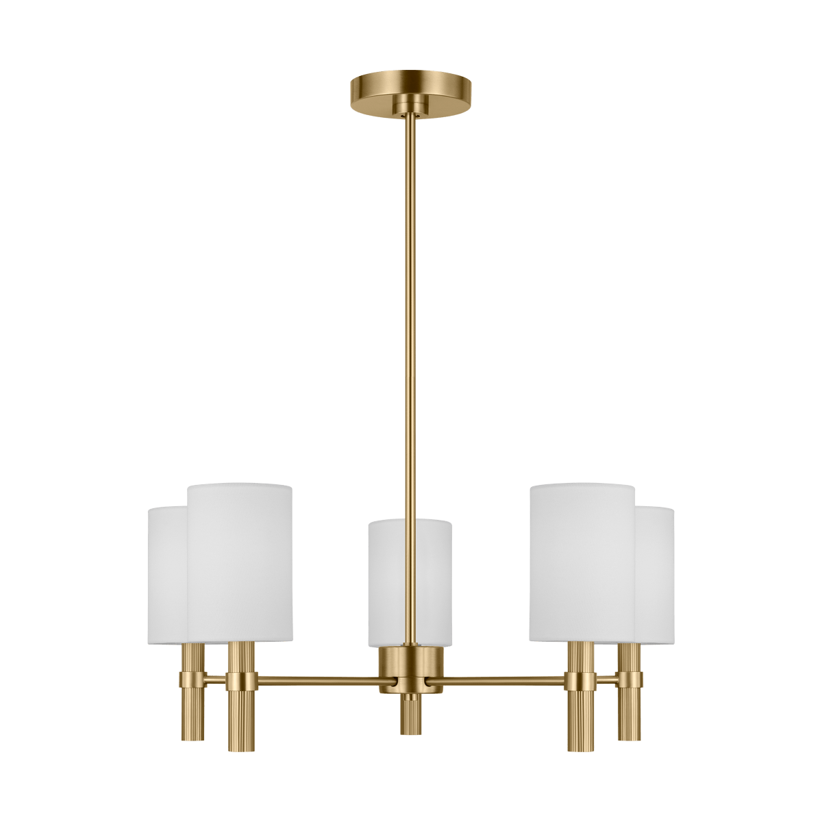 Chandelier Manor - Laiton satiné 24" by Visual Comfort Studio | Luminaires & cie